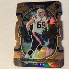 2022 Panini Select Copper Prizm Die Cut #91 Cole Strange #/149 RC Patriots