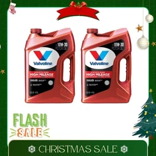 2 Pack Valvoline High Mileage MaxLife 10W-30 Synthetic Blend Motor Oil 5 QT