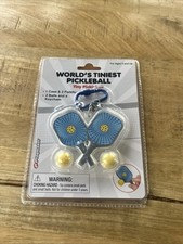 NEW World  s Tiniest Pickleball Paddles And Balls Keychain Playmaker