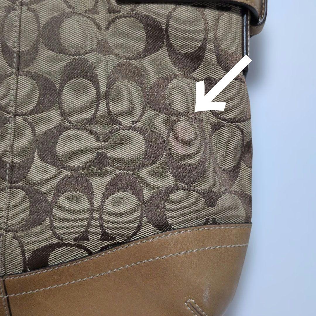 COACH Shoulder Bag Beige Authentic thumbnail 12