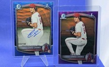 2025 Bowman Draft 1st Chase Shores Blue Wave Auto # 122/150 & Purple # 150/250
