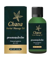 Chana Thai Herbal Massage Oil Aroma 32ml Relief Muscle Pain, Help Circulation