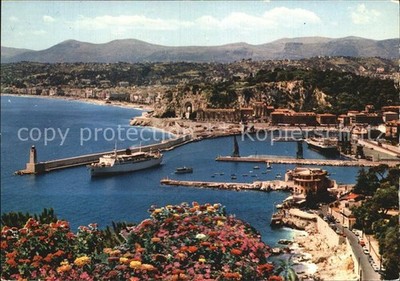 Nice Alpes Maritimes Cote d Azur Hafen Panorama