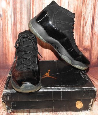 Men's 13 Air Jordan II Retro All Black on Black Patent & Suede 136046-000