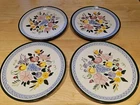 Stangl Pottery Fruit & Flowers 10" Dinner Plates -- Set of 4
