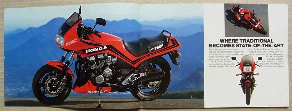 HONDA CBX750F Motorcycle Sales Brochure 1984 Ref 2C4030 - Image 2 of 4