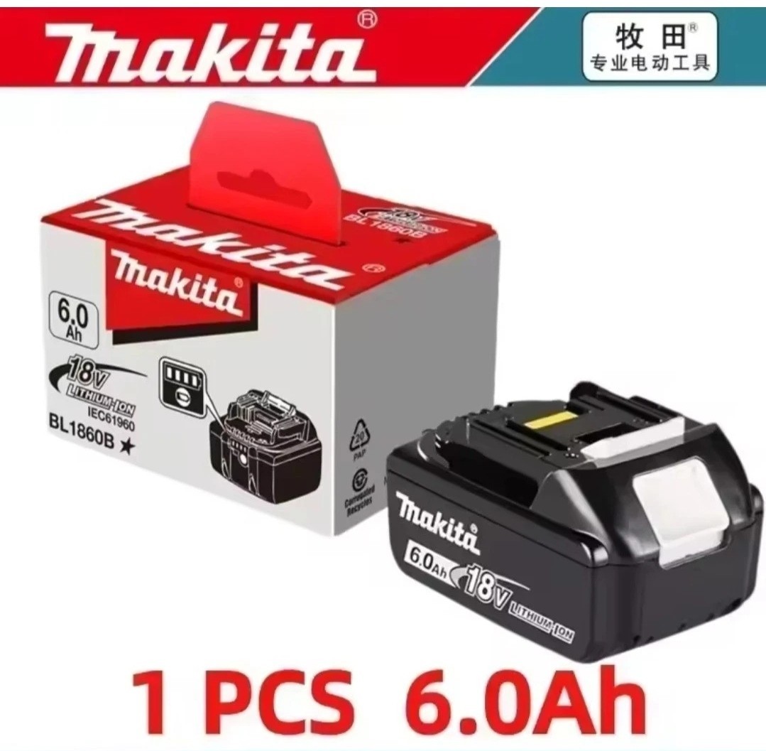 Makita BL1860B Batteria 18V 6Ah Li-ion | Ricambio LXT Professionale