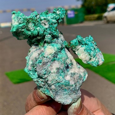 221g Natural copper mine with malachite Primitive mineral specimen Gemstone