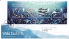 GB ROYAL MAIL FDC COVER 2021 WILD COASTS USED STAMP SHEET TALLENTS PMK