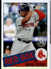 2020 Topps Chrome #85TC-8 Rafael Devers 1985 Topps Baseball
