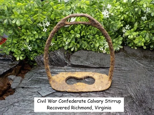 Old Rare Vintage Antique Civil War Relic Confederate Calvary Iron Stirrup