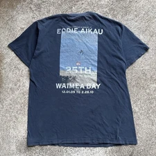 Vintage Y2K Quiksilver Eddie Aikau Blue Surf Tee Mens M