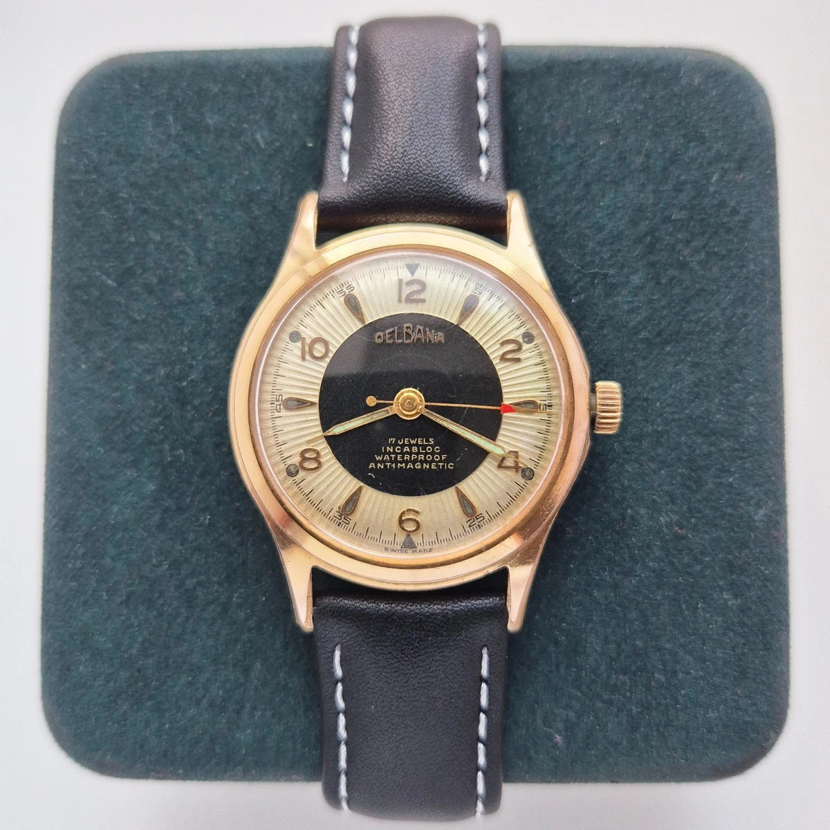 当時物 83-84 ASローマ（H）＃5 ファルカン M1727m Vintage Delbana 89 Military 17 Jewels SWISS MADE INCABLOK