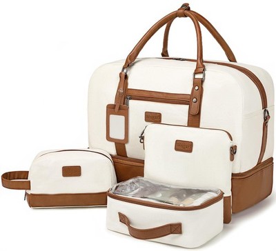 4PCS Weekender Bags for Large Overnight Weekend Travel Duffel Carry on Should...