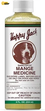 Happy Jack Mange Treatment for Dogs and Horses Fast Acting Skin Relief 8 oz