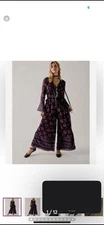 Free People Anna Sui Cassiel Printed Jumpsuit nwot