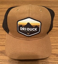 Dri-Duck 3028 Mens Brown Hudson Flex Trucker Hat Cap