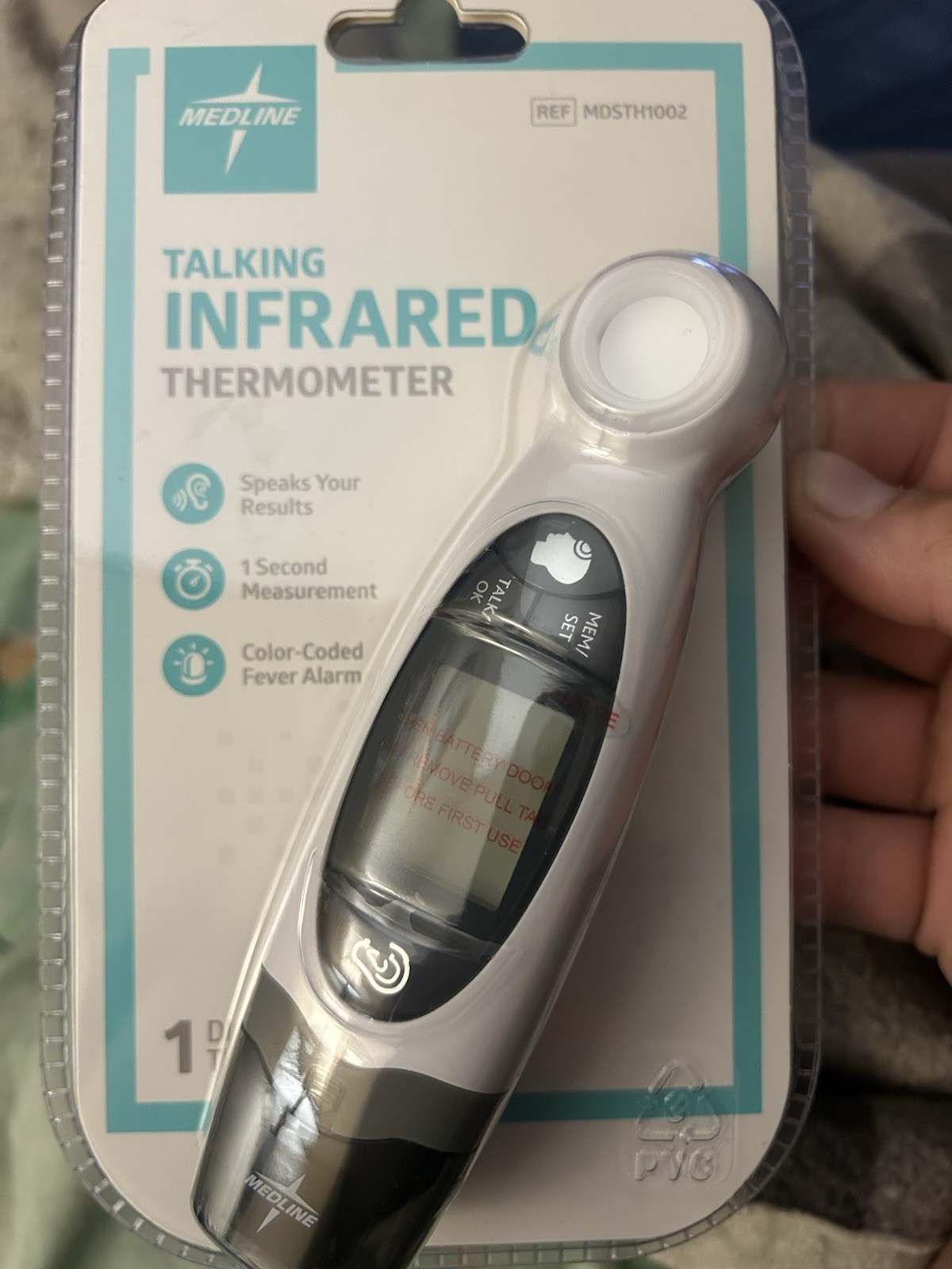 Medline Talking Ear and Forehead Digital Thermometer (MDSTH1002) No Touch