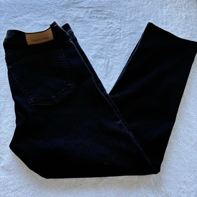 Calvin Klein Jeans Men s Black Slim Straight Dark Wash Denim 5-Pocket