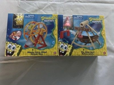 Nickelodeon SpongeBob SquarePants Glove Ferris Wheel & Boat Toy w/ Figures NEW