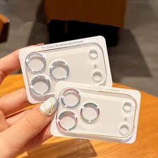 Bling Glitter Camera Lens Protector Glass Cover For iPhone Air 17 16 15 Pro Max
