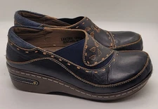 Spring Step LArtiste Burbank  Womens Slip-On Shoes Size 38 Floral Embroidered