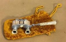 NICE ANTIQUE LEMAIRE FAB PARIS PRISM OPERA 3X BINOCULARS MOTHER OF PEARL