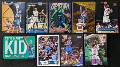 KEVIN GARNETT LOT 9 CARDS INSERTS & KOBE BRYANT CAMEO FLEER TRADITION KG MAMBA