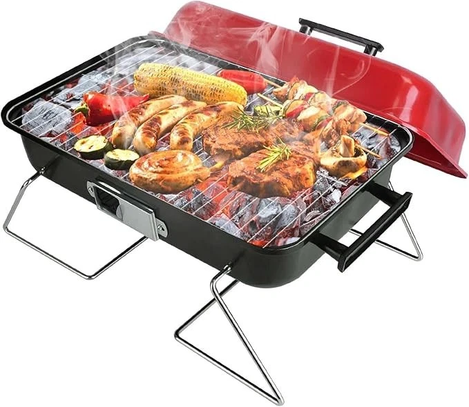 Portable Charcoal BBQ Grill with Lid – Folding Grill for Camping & Tailgating
Opens in a new window