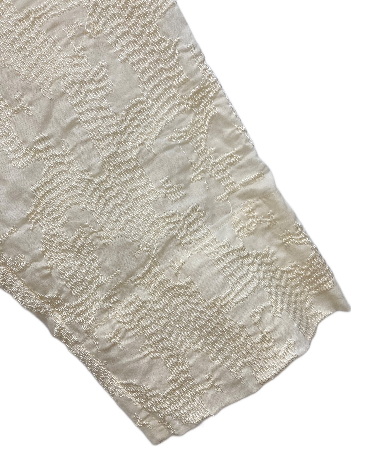 Ameri 2WAY EMBROIDERY RUFFLE BLOUSE Free ivory Ex… - image 5