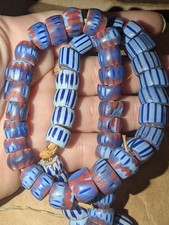 African trade bead blue