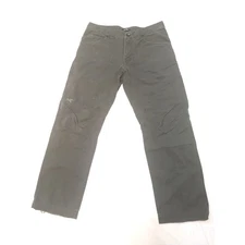 Arc'teryx Men's 32 Olive Cotton Nylon Technical Pants Outdoor Hiking Workwear
