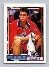 1992-93 Topps #258 Tom Gugliotta Near Mint or Better Rookie