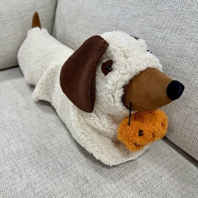 Decorative Dachshund Ghost w/Jack-O-Lantern Pillow 24'' Long