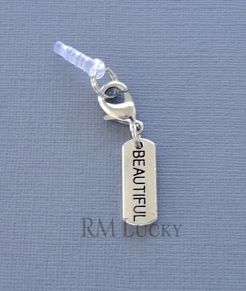 Handy Anhänger Anhänger schöner Anti Staub Stecker Ohr Kappe Klinke - Bild 2 von 2