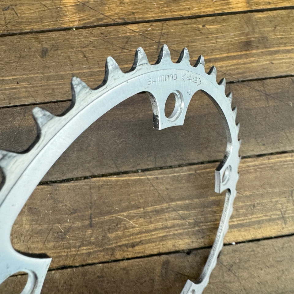 Vintage Shimano 600 42t Chainring 600 42 Tooth 130 BCD FC-6207 80s Fits Dura Ace - Image 4 of 4