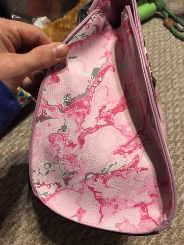 Betsey Johnson Pink Marbled Cat Design Adorable Backpack Bag NWT - Picture 5 of 6