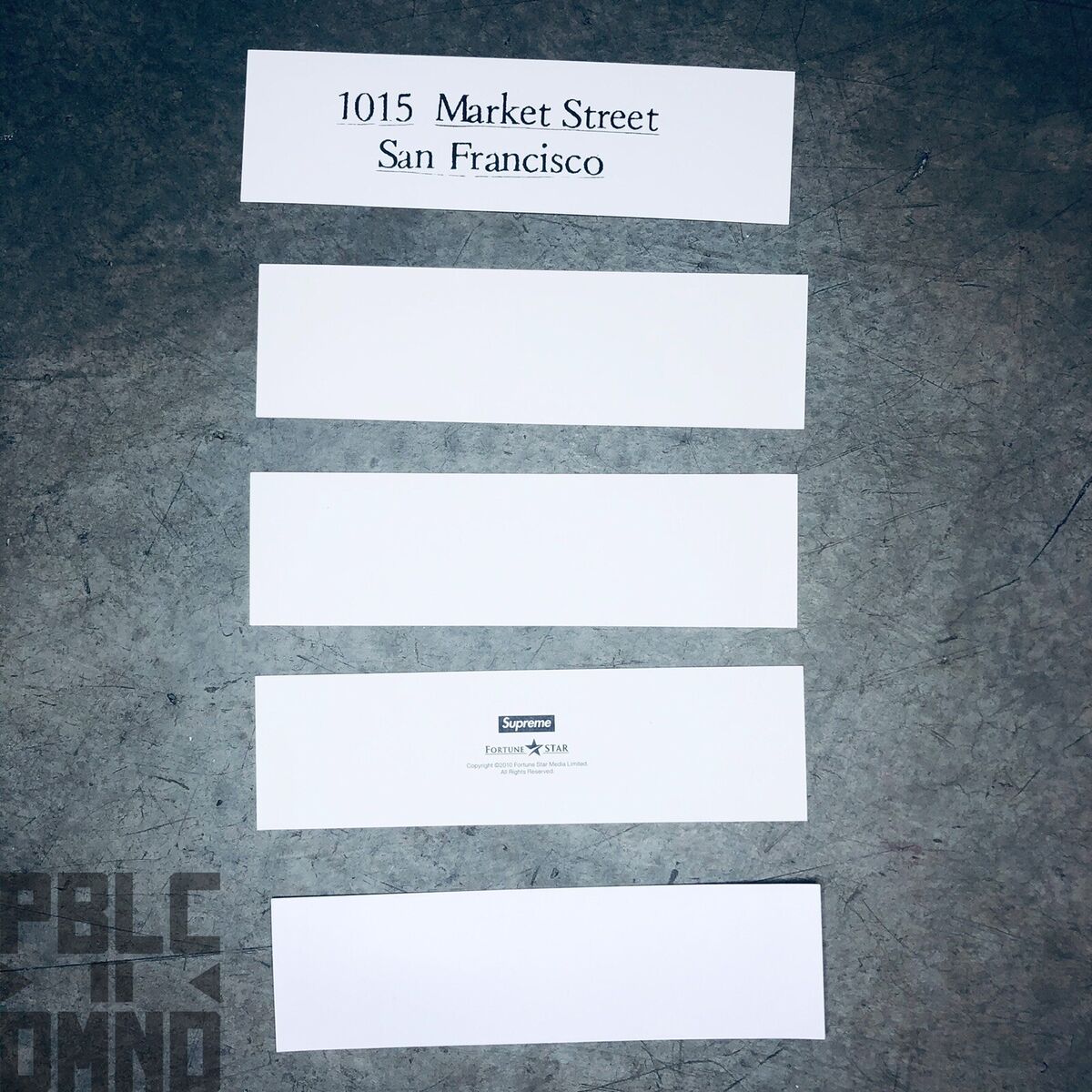 SUPREME West Hollywood Sticker 5枚セット Supreme Special Box Logo Sticker Set Of 5 100% Authentic