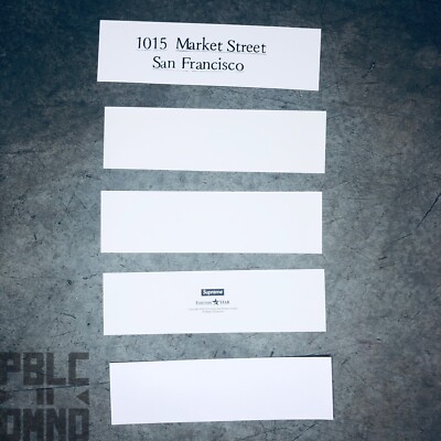 Supreme Special Box Logo Sticker Set Of 5 100% Authentic