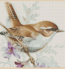 Wren Bird Counted Cross Stitch CHART No. 2-381