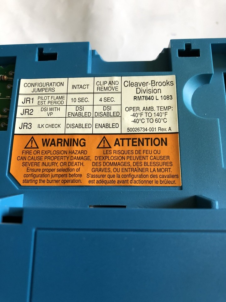 CLEAVER BROOKS 83303518 RM7840 L 1083,CLEAVER BROOKS RM7840L1083,SN eBay