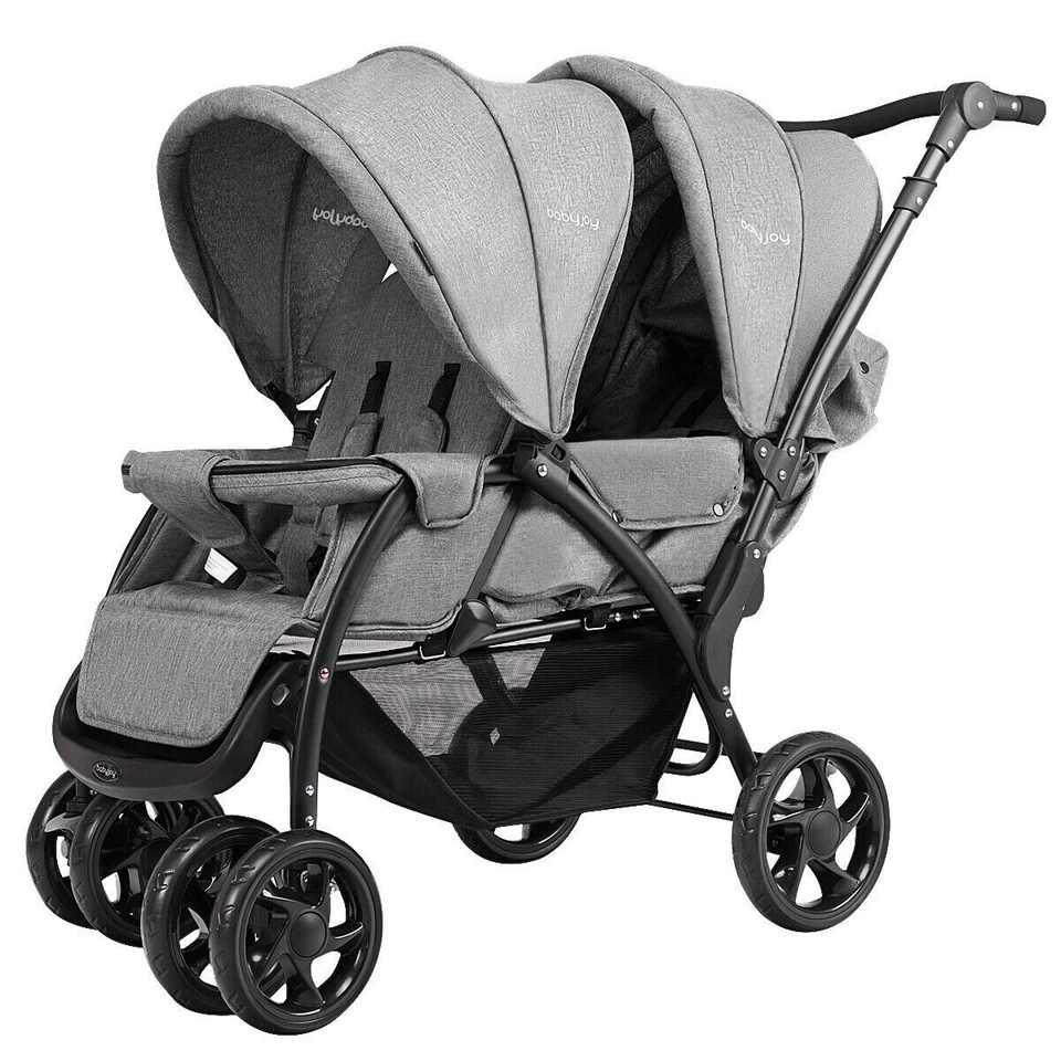 DOUBLE TWIN/ TANDEM RAIN COVER FOR COSTWAY DOUBLE PUSHCHAIR PRAM WEATHERPROOF