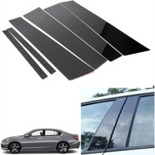 Piano Black Pillar Posts For Honda Accord 2013-2017 Door Trim Piano Cover Window Piano Black Pillar Posts For Honda Accord 2013-2017 Door Trim Piano Cover Window