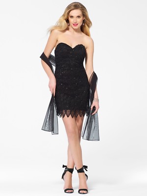 NWT Sexy Black Sequin Beaded EXCLUSIVE Formal / Cocktail Dress Brand-CACHE  6 | eBay