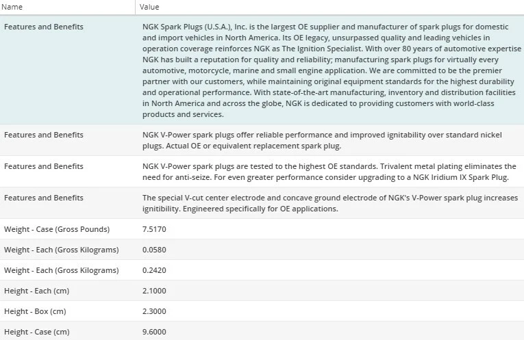 Paquete de 8 bujías NGK V-Power para Ferrari 308 GTB V8-3,0 L 1982-1984 Foto 4 de 4