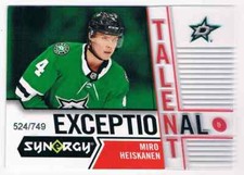 2018-19 SYNERGY EXCEPTIONAL TALENT MIRO HEISKANEN 524/749 DALLAS STARS #ET-19