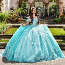 Off Shoulder Quinceanera Dresses Feathers Beaded Applique Birthday Party Gowns