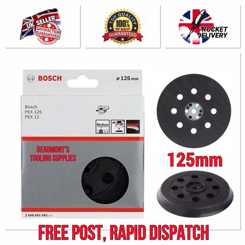 Bosch PEX 125 PEX 12 PEX 400 125mm Hard Velco Backing Pad 2608601062
