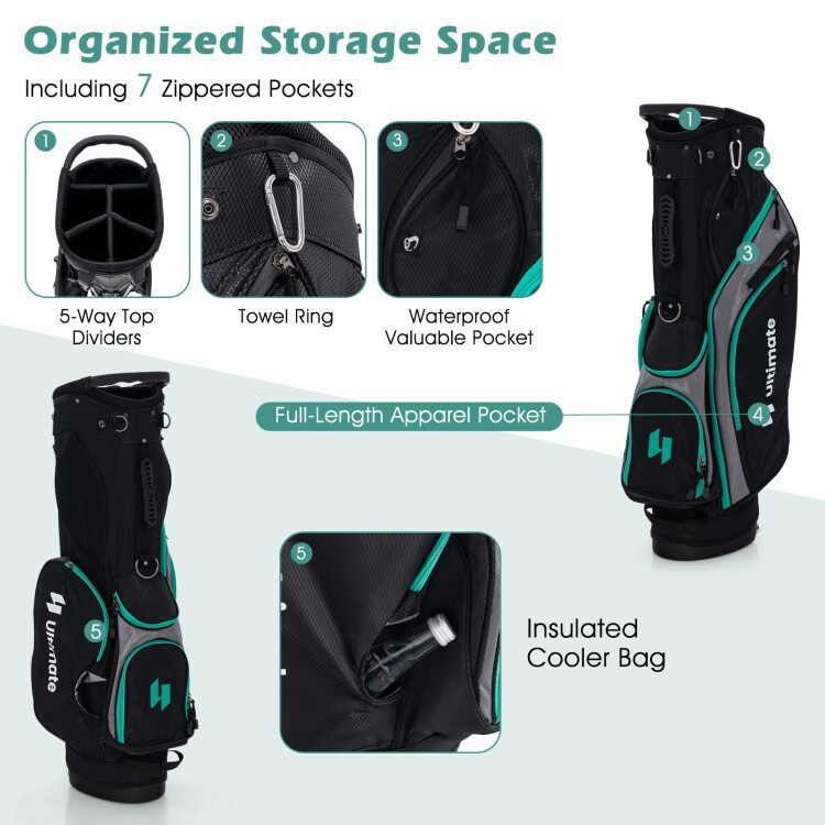 11 Pcs Complete Club Package Picnic Golf Men Set Tall Steel Graphite ...