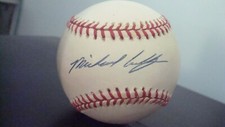 MICHAEL CUDDYER AUTOGRAPHED ROMLB AMERICAN LEAGUE BASEBALL SIGNED MINNESOTA 